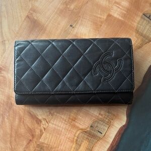 Chanel Classic Black Quilted Wallet